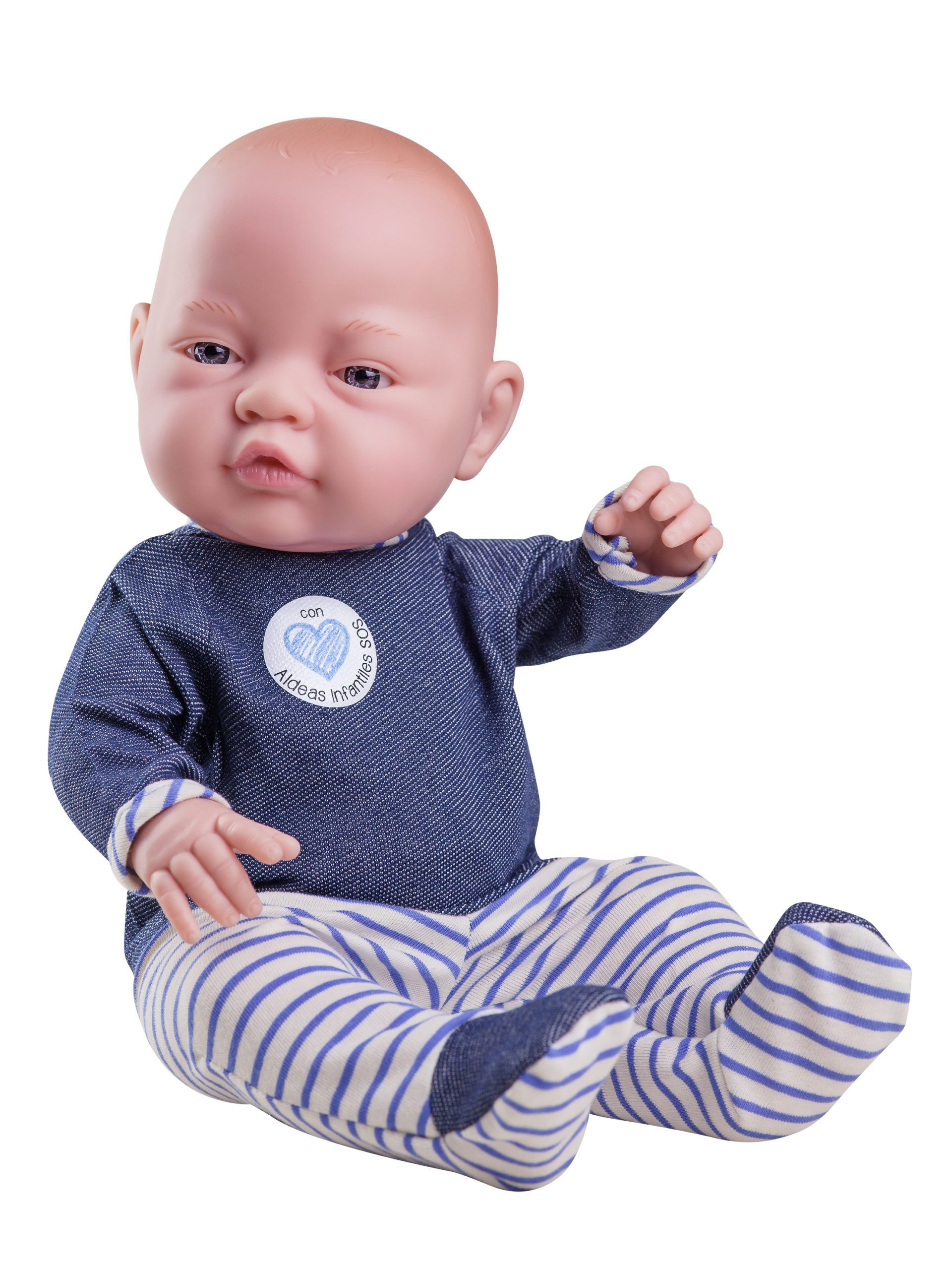 Кукла Бэби в синих ползунках, 45 см, мальчик