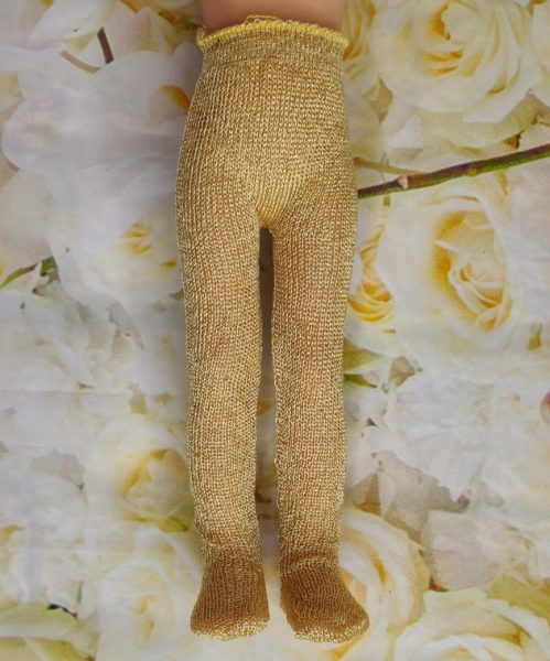 Колготки золотистые для кукол 32-35 см
