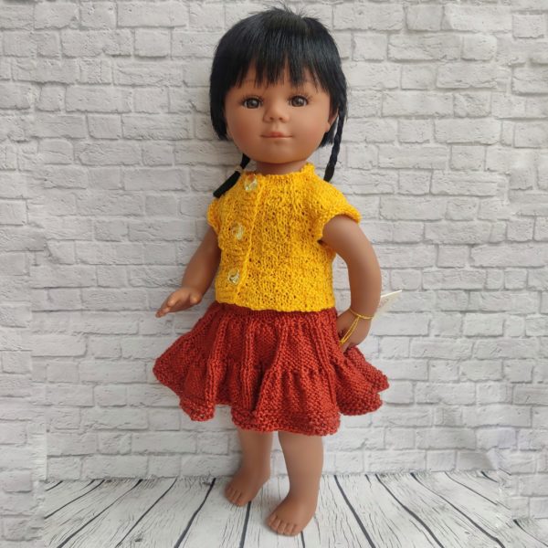 Комплект с юбкой для кукол Carmen Gonzalez