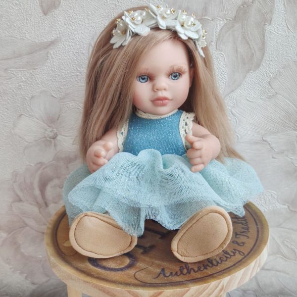 Принцесса Alma Toys блондинка в голубом, 22 см